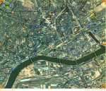 Closer satellite view of Nantes.